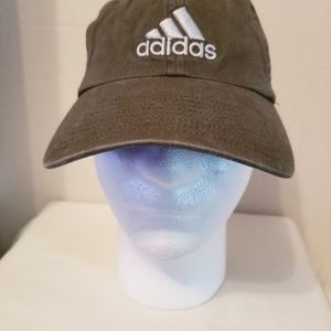 Adidas Green Logo Six Panel Lightweight Baseball Hat Cap OSFM.